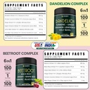Bundle 6in1 Dandelion Supplement & 6in1 Beet Root Capsules - Support Digestive, Immune and Heart Health 3