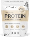 Zurvita - Vanilla Crème Protein Powder- Protein, Probiotics, No Artificial Sweeteners, 24+ Vitamins & Minerals, 140 Cal/Scoop - 26oz (20 Servings) 2