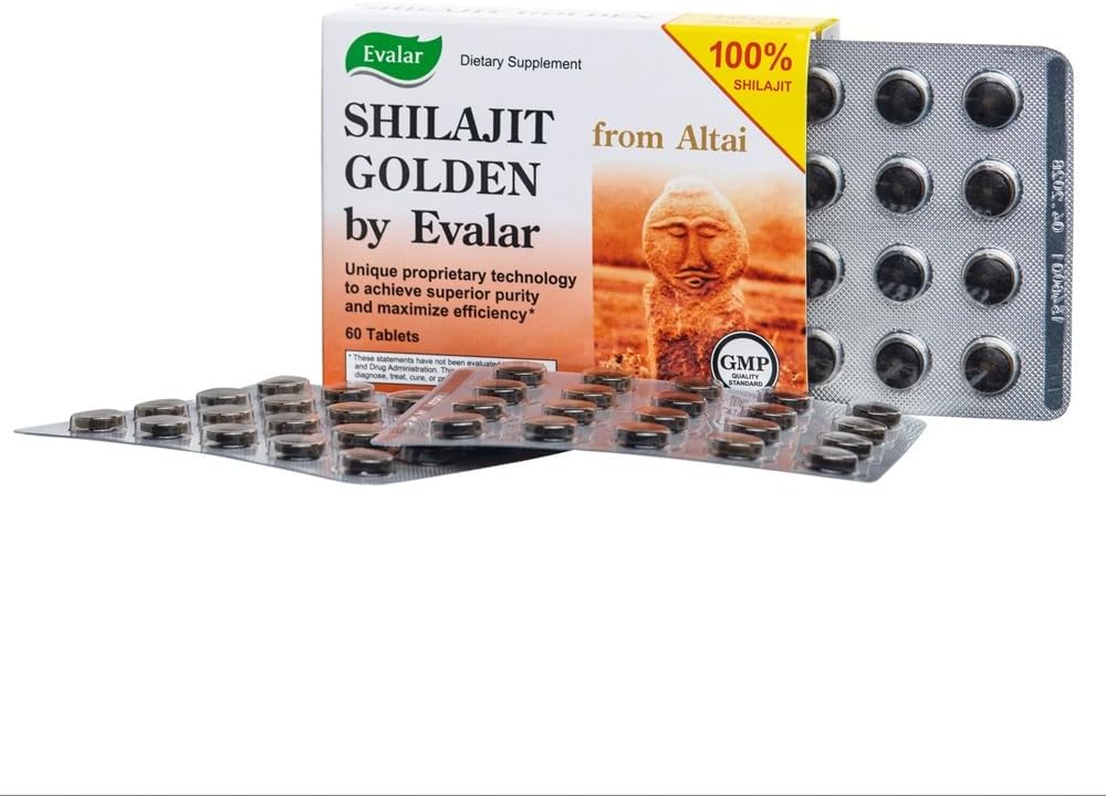 Shilajit Golden by Evalar Siberian Altai 60 Tabs 4