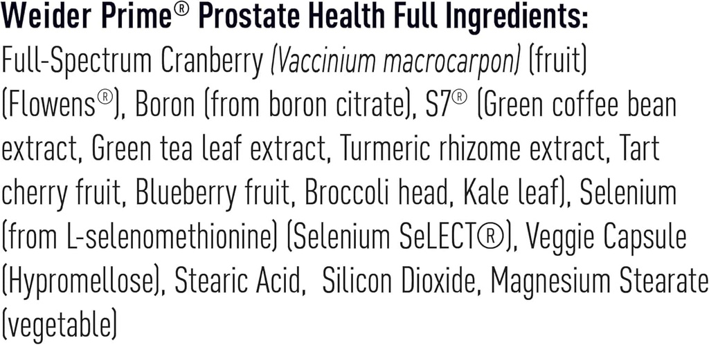 Weider Prime Prostate Health for Men, Dual Action with N.O. Boost, Promotes Flow and Normal Frequency, 60 Veggie Capsules 5