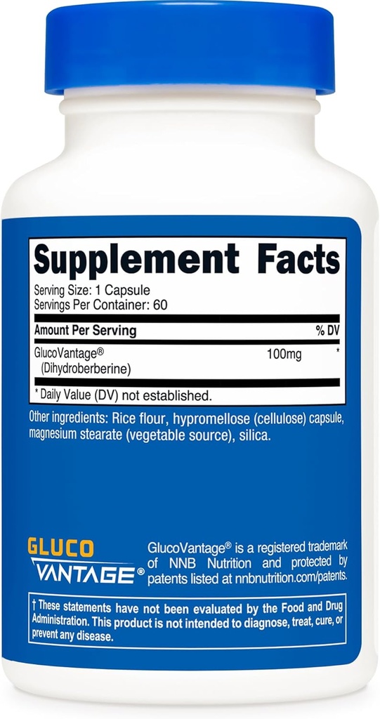 Nutricost Dihydroberberine Capsules (100mg, 60 Capsules) - More Bioavailable Metabolite of Berberine 6