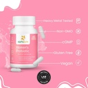 Women's Probiotics 60 Veggie Capsules with Prebiotics - 50 Billion CFUs, 14 Strains for Digestive Health - Cranberry and D-Mannose for Urinary Tract Health - Once Daily 5