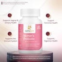 Women's Probiotics 60 Veggie Capsules with Prebiotics - 50 Billion CFUs, 14 Strains for Digestive Health - Cranberry and D-Mannose for Urinary Tract Health - Once Daily 6