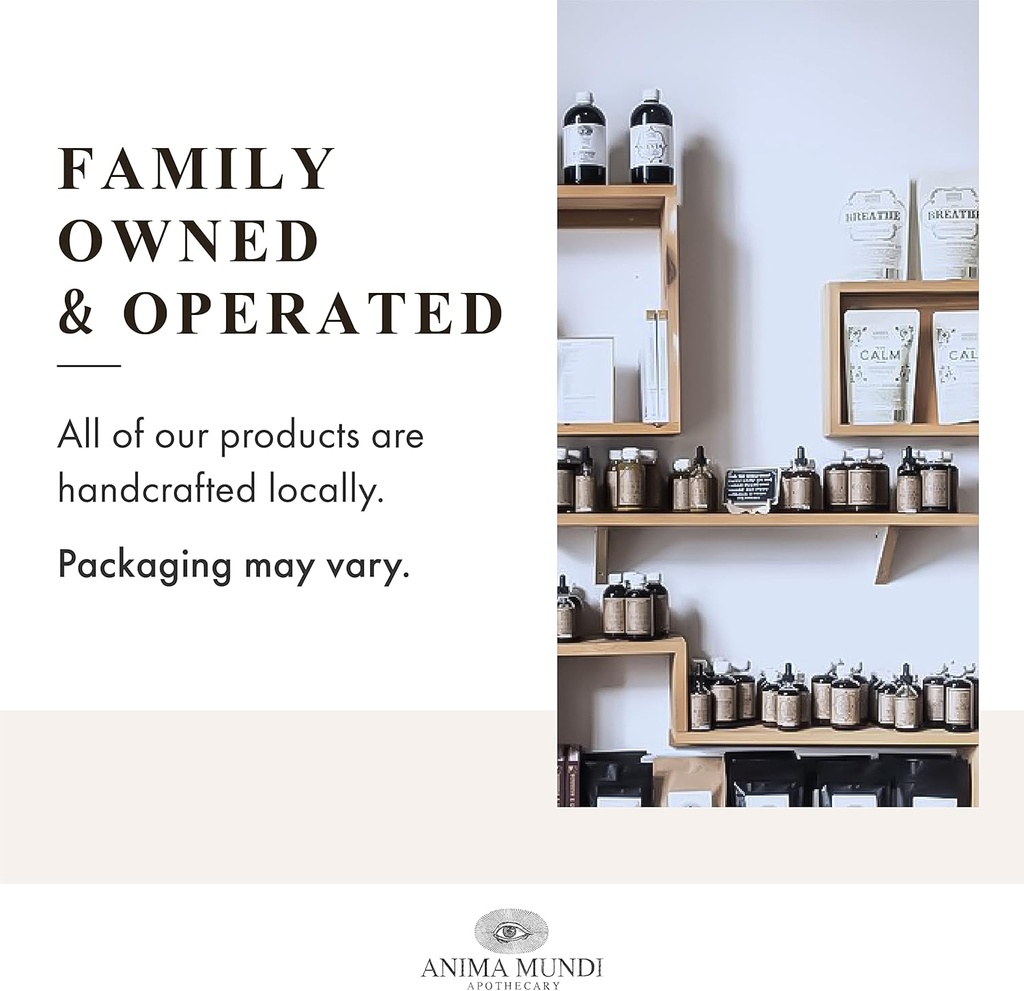 Anima Mundi Apothecary Healthy Hair Vitamins - Adaptogenic He Shou Wu - Fo Ti Root Hair Supplements for Women and Men - Also Supports Liver, Immune & GI Function (5oz / 142g) 5