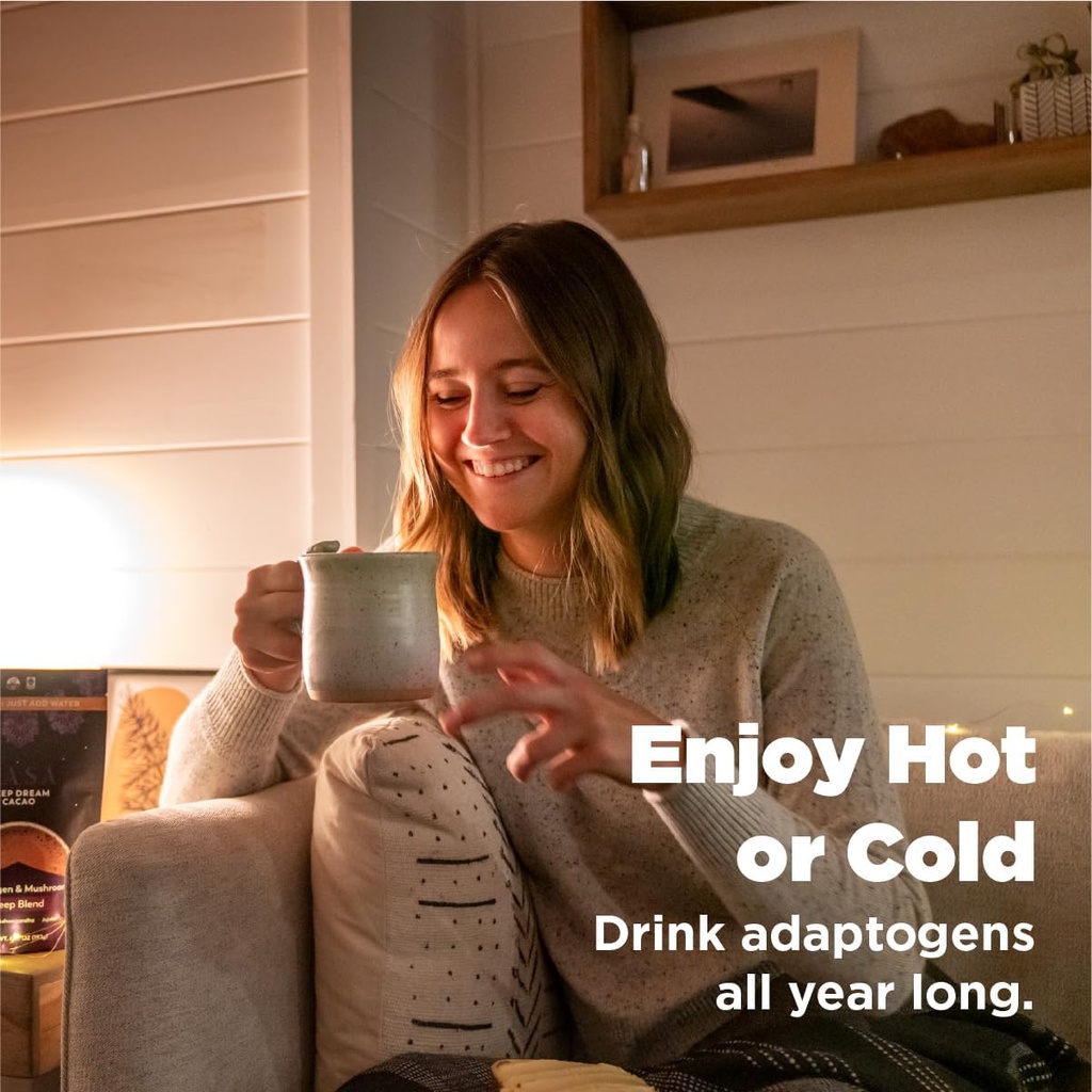 Rasa Deep Dream Cacao – Adaptogenic Mushroom Sleep Blend | Vegan, Gluten Free with Reishi + Ashwagandha + Jujube (6.77 oz. / 24 Servings) 6