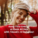 B-Complex, Vitamin B1 B2 B3 B6 B12, New Formula for Max Vitality & Sustained Energy Support,Energy Boost, Nervous System Support, with Vitamin C, Choline, Folate, 60 Capsules 6