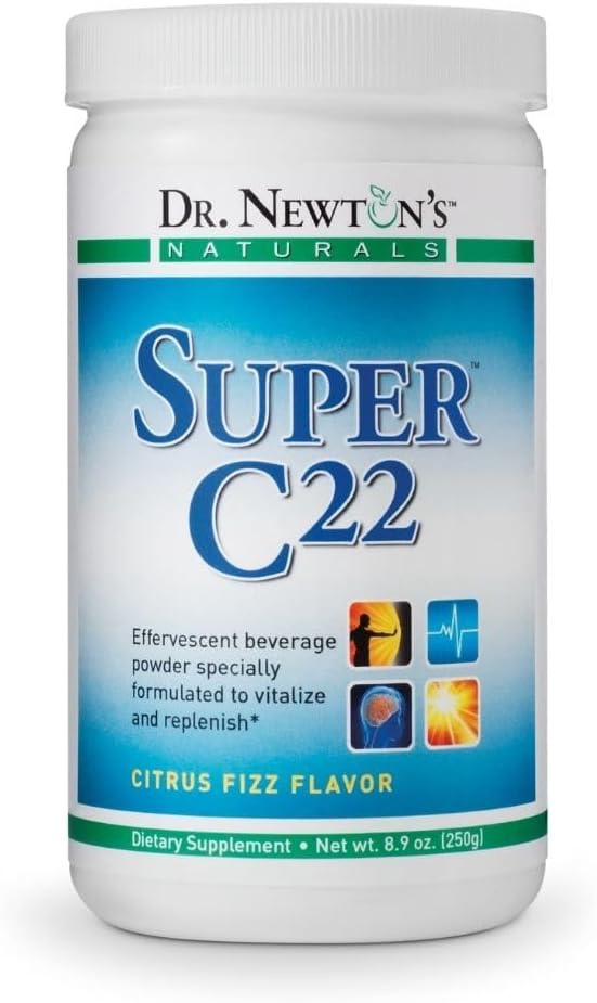 Dr. Newton’s Naturals Super C22 Effervescent Vitamin C Fizzy Powdered Drink Mix with 22 Natural Sources of Vitamin C – 1500mg -8.9 Ounce Can 2