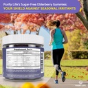 Purify Life Sugar-Free Elderberry Gummies with Vitamin C & Zinc for Adults and Kids, Immune Support Supplement for Respiratory Health, Sambucus Elderberry Antioxidant Gummies - Vegan, 90 Count 5