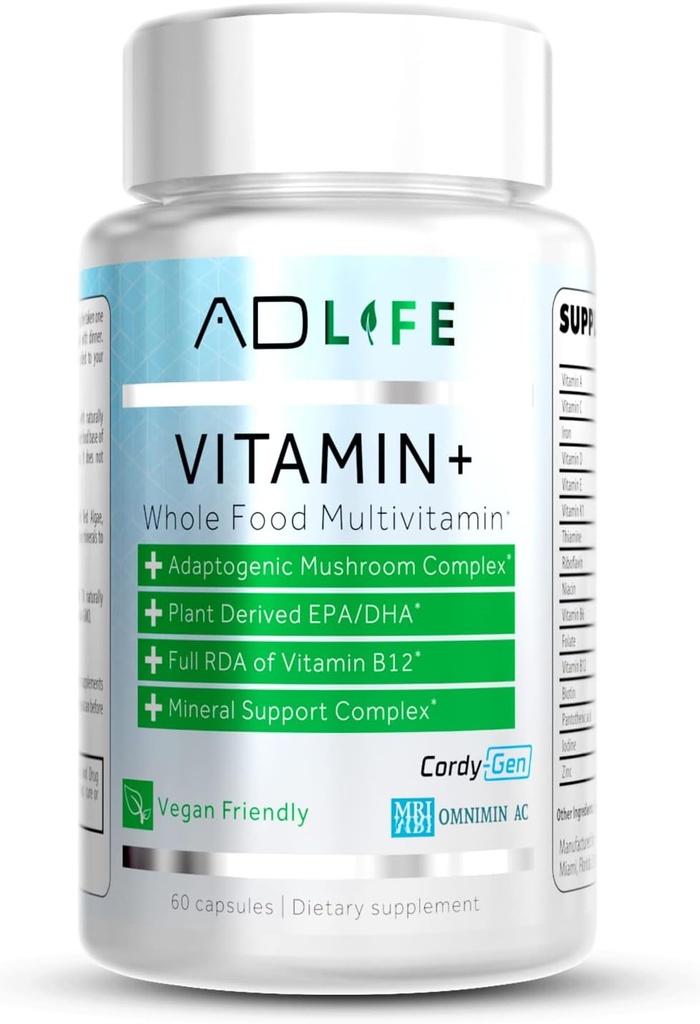 Project AD Vitamin+ Multimineral Multivitamin Supplement Complete Antioxidant, Energy & Immune Support. (60 Servings) 2
