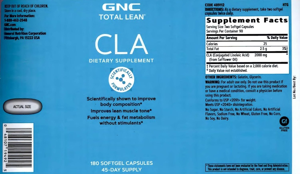 GNC Total Lean CLA | Improve Body Composition & Lean Muscle Tone, Fuels Fat Metabolism & Energy Without Stimulants | Gluten Free |Twin Pack (2 x 180 Softgels) 3