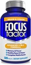 Focus Factor Adults Brain and Vision Supplement, 120 Count - Eye Vitamin, Mineral Supplement & Complete Multivitamin w/Lutein & Zeaxanthin – Brain Supplement for Focus, Concentration, Memory 2