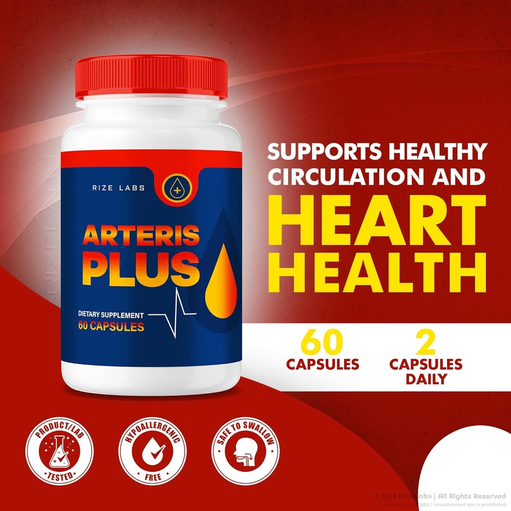 rize labs (3 Pack) Arteris Plus Dietary Supplement, Arteris Plus Tablets Supports Inflammation, Strengthen Support Pills, Arteris Plus Pills, ArterisPlus Reviews, Extra Strength (180 Capsules) 4