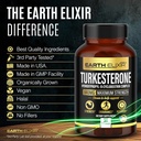 Earth Elixir Turkesterone 840 mg (90 Capsules) – Made in USA - 3rd Party Tested - 100% Pure Turkesterone Supplement for Men & Women - Ajuga Turkestanica Extract - Increase Natural Energy & Strength 6