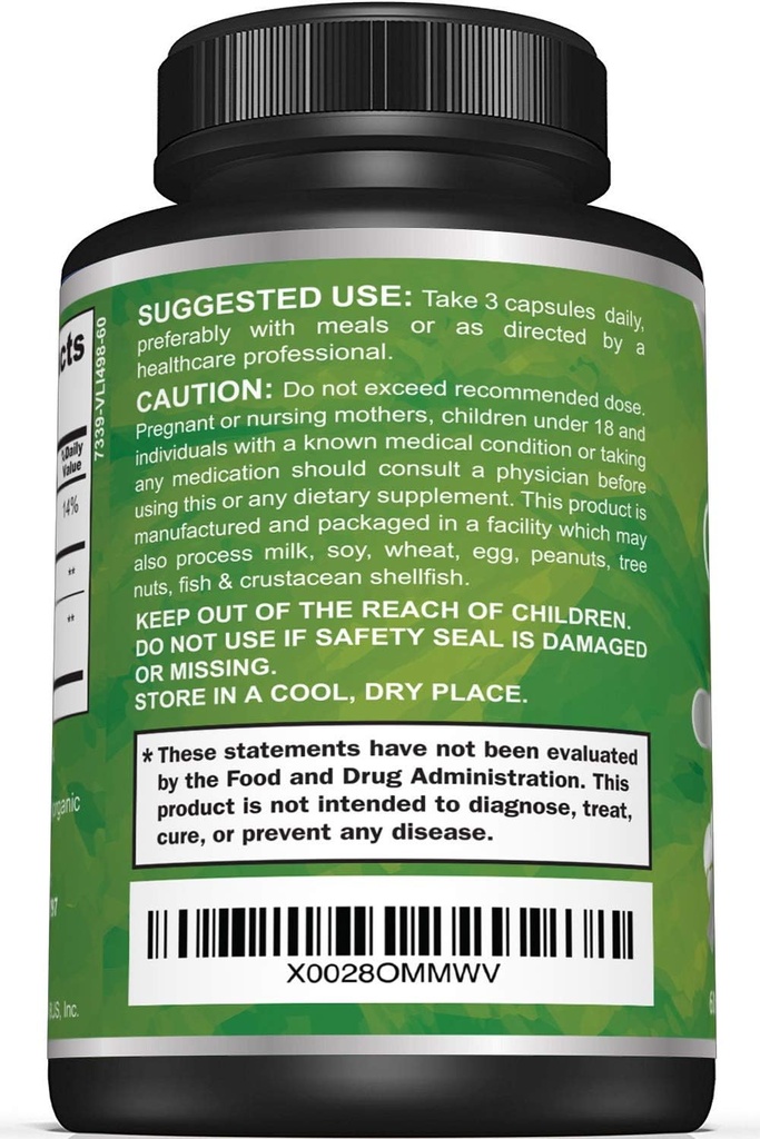 Sunergetic Premium Calcium D-Glucarate Supplement with Milk Thistle Extract - Calcium D-Glucarate for Liver Support & Detox Support – 500mg of Calcium D-Glucarate Per Serving – 60 Capsules 4
