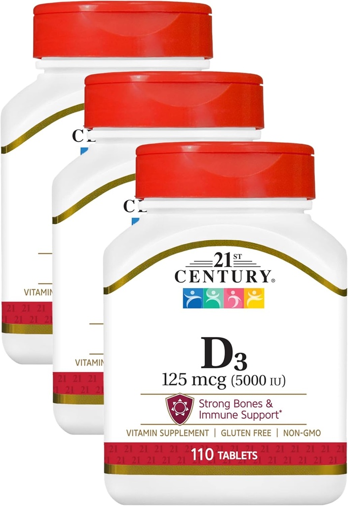 21st Century D 5000 IU Tablets, 110 Count 5