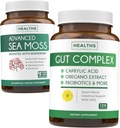 Bundle of Gut Complex & Irish Sea Moss - Inner Thrive Combo - Gut Complex with Caprylic Acid & Irish Sea Moss Capsules - Raw Vegan Supplement with BioPerine (Non-GMO & Organic) - 60 Capsules 2