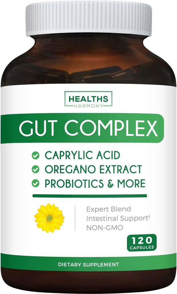 Bundle of Gut Complex & Irish Sea Moss - Inner Thrive Combo - Gut Complex with Caprylic Acid & Irish Sea Moss Capsules - Raw Vegan Supplement with BioPerine (Non-GMO & Organic) - 60 Capsules 3