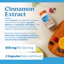 Doctor's Best Cinnamon Extract with CinSulin, Supports Glycemic Balance & Metabolic Response Already Within Normal Range, Non-GMO, Gluten Free, Soy Free, Vegan 120 Veggie Caps 5