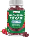 YUM-V'S Magnesium Citrate Gummies – 900mg Highly Absorbable Magnesium Gummies for Women & Men to Support Nerve, Muscle & Enzyme Function – Gluten-Free, Kosher & Raspberry Flavor (90 Count) 2