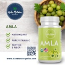 Amla Capsules 1000mg | Organic Herbal Supplement | Natural Source of Vitamin C | 60 Capsules 4