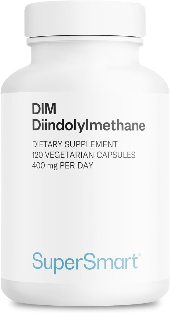 Supersmart - DIM Supplement 400mg per Day (Diindolylmethane) - Natural Balance for Men & Women | Non-GMO & Gluten Free - 120 Vegetarian Capsules 2