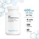 Supersmart - DIM Supplement 400mg per Day (Diindolylmethane) - Natural Balance for Men & Women | Non-GMO & Gluten Free - 120 Vegetarian Capsules 6