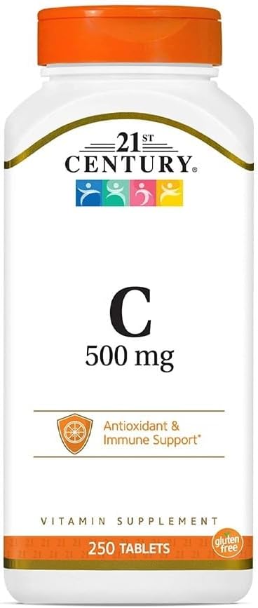 21st Century C 500 Mg with Rose Hips Tablets, 110 Count (Pack of 2) 2