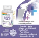SOLARAY Collagen Bone Complete | Advanced Bone Matrix Formula with Plant Calcium & Magnesium | 30 Servings | 90 VegCaps 5