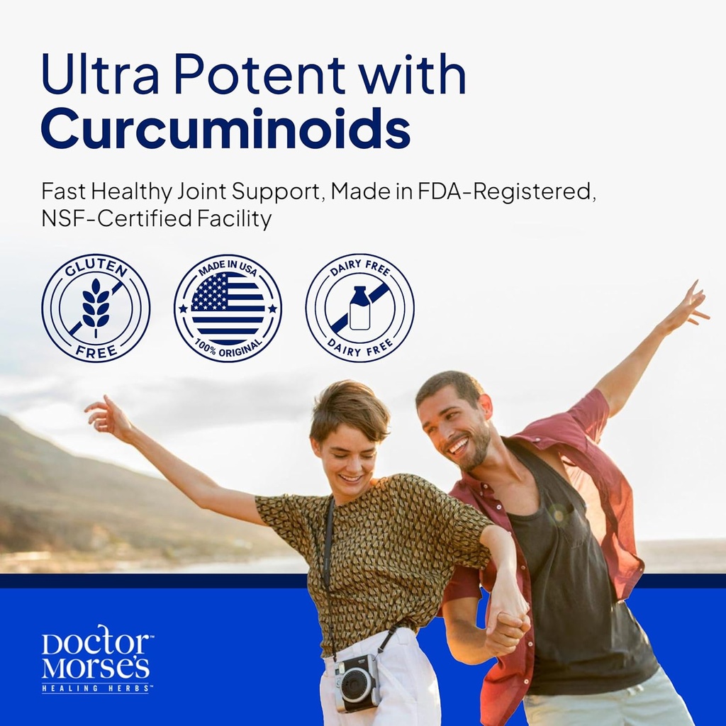 Doctor Morse's Turmeric Curcumin 1950mg & Saw Palmetto 5000mg Bundle - Joint Support, Prostate Health, and Overall Wellness with BioPerine & Potent Extracts, FDA-Registered, NSF-Certified 90 Capsules 4