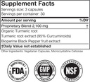 Doctor Morse's Turmeric Curcumin 1950mg & Saw Palmetto 5000mg Bundle - Joint Support, Prostate Health, and Overall Wellness with BioPerine & Potent Extracts, FDA-Registered, NSF-Certified 90 Capsules 6