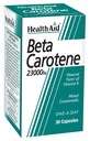 Health Aid Beta-Carotene (Natural) 15mg 30 Capsules 2