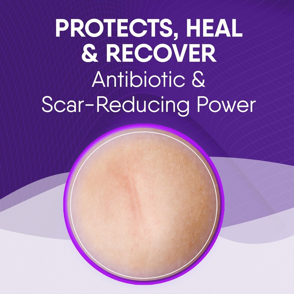 Cicatricure Skin Recovery Kit: Advanced Scar Gel & Open Wound Care Antibiotic Ointment, Reduces Stretch Marks, Surgical & Acne Scars, Treats Cuts & Burns, 1 oz Each - for Adults & Kids 6