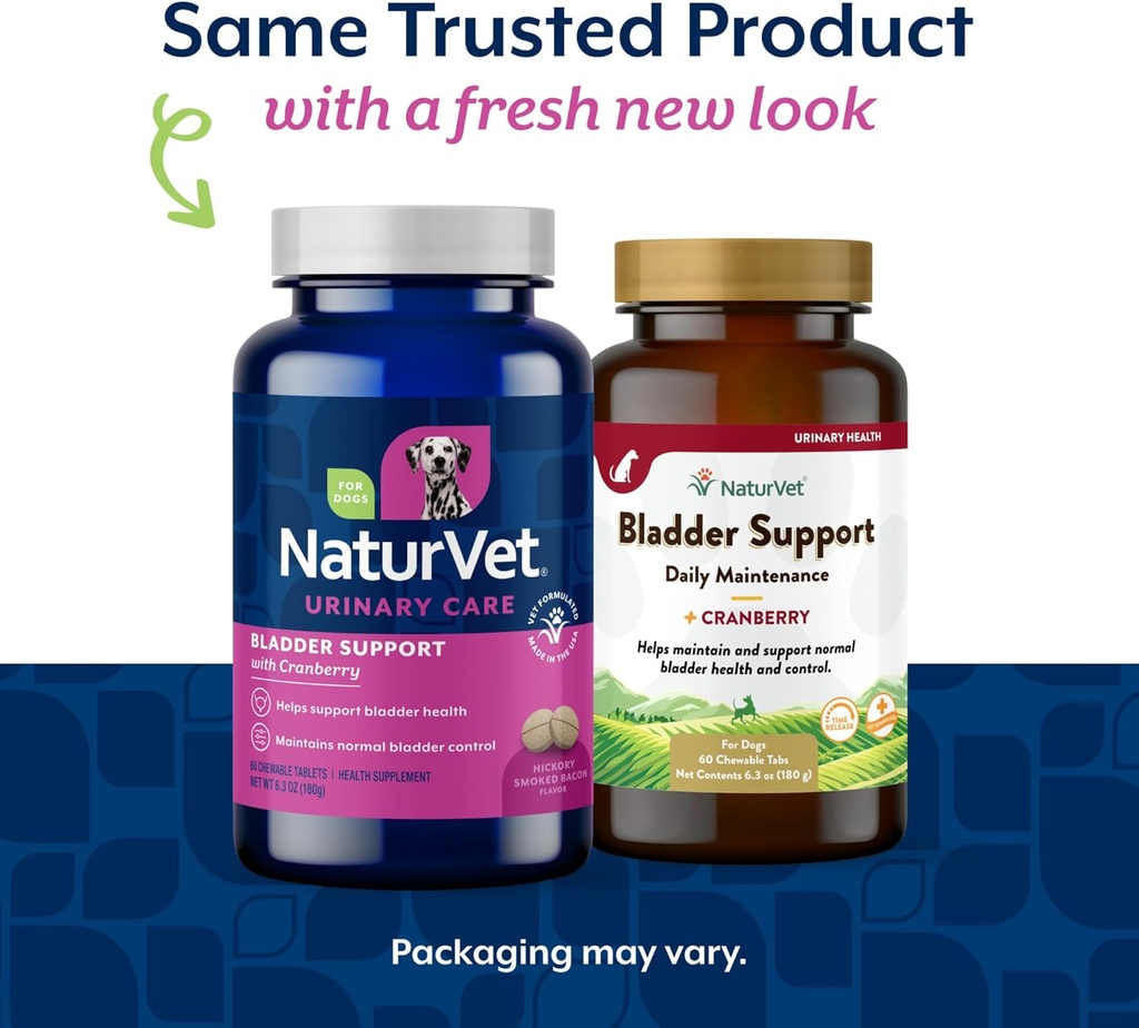 NaturVet – Bladder Support for Dogs – Plus Cranberry | Supports Healthy Bladder Control & Normal Urination | 60 Time Release Chewable Tablets 3