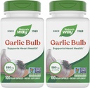 Nature's Way Garlic Bulb, Supports Heart Health*, 100 Vegan Capsules (Pack of 2) 2