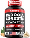 Ultra Concentrated 86,000mg Fadogia Agrestis Tongkat Ali Blend – 200:1 Tongkat Ali + 10:1 Fadogia Agrestis + Bioperine - Maximum Strength Blend for Athletic Performance & Muscle Mass - 120 V-Caps 2
