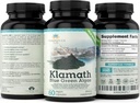 Premium Klamath Lake Blue Green Algae - More Powerful Than Spirulina and Chlorella Supplements | Pure Chlorophyll Rich SuperFood, Sourced from Organic Klamath Lake, 500mg, 60 Vegan Capsules 6
