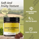 HERBAMAMA Immune Support Mushroom Gummies - Multi Mushroom Blend Complex for Antioxidant Support - Vegan, Non-GMO Immunity Supplement - 60 Pectin-Based Mango-Flavored Chews 5
