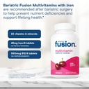 Bariatric Fusion Bariatric Multivitamin with Iron Complete Chewable | Wild Cherry | Post Bariatric Vitamins for Gastric Bypass and Sleeve Gastrectomy | One Month Supply 6