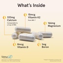 Jarrow Formulas BoneUp for Bone Density - Vitamin D3 and K2, Calcium Support, 240 Capsules, Promotes Skeletal Nutrition, Up to 40 Days Supply 4