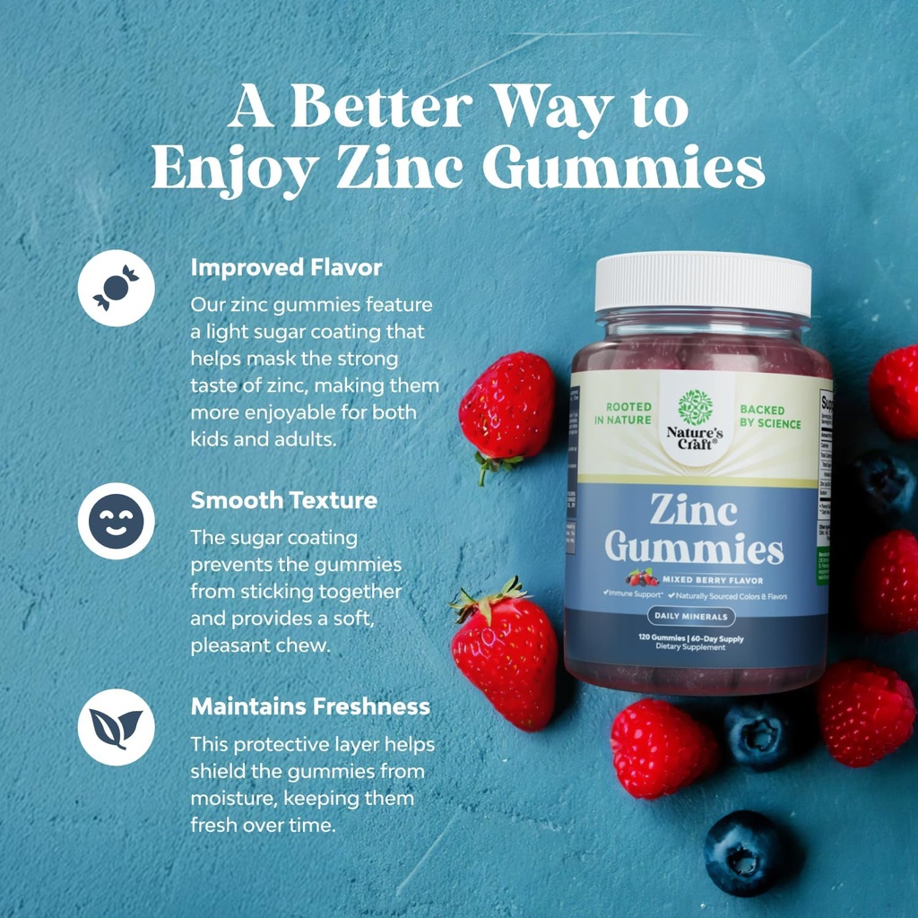 Bundle of Pure Magnesium Glycinate 400mg Per Serving for Mood Sleep and Relaxation 240ct and Extra Strength Zinc Gummies for Adults - Immunity Gummies for Adults 6