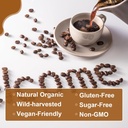 Mushroom Coffee - Lions Mane Mushroom Powder Instant Coffee with Lion's Mane, Reishi, Chaga, Cordyceps, and Turkey Tail - Mushroom Coffe Alternative for Energy, Mental Clarity & Focus, Brain Booster 5