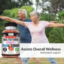 Kaya Naturals Adult Multi Vitamin Gummy, Biotin, Vitamin A, B-12, C & E, Including Zinc, Folic Acid, Strawberry Flavor - Gluten-Free Multivitamins Sweet Adult Gummies 4