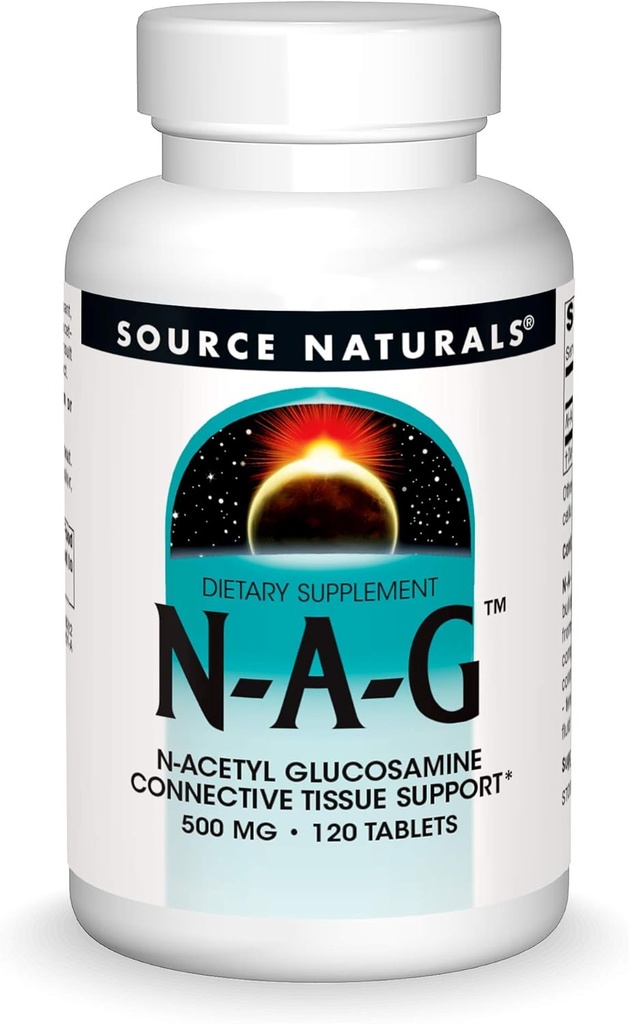 Source Naturals N-A-G N-Acetyl Glucosamine for Joint Support and Intestinal Lining* - 500 mg - 60 Tablets 6