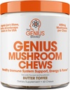 The Genius Brand Genius Mushroom - Plant-Based Supplement for Immune, Focus & Energy Support - Lion's Mane, Cordyceps & Reishi - Organic & Non-GMO - Butter Toffee - 60 Soft Chews 2
