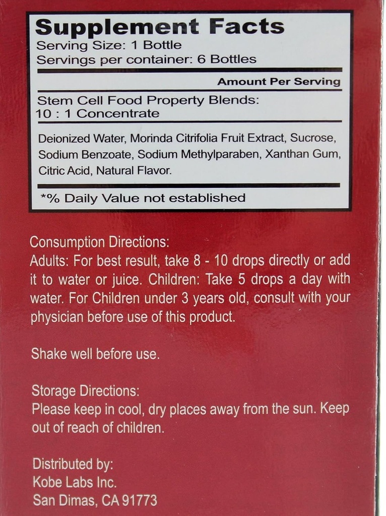 Bio Jett Stem Cell Food 3