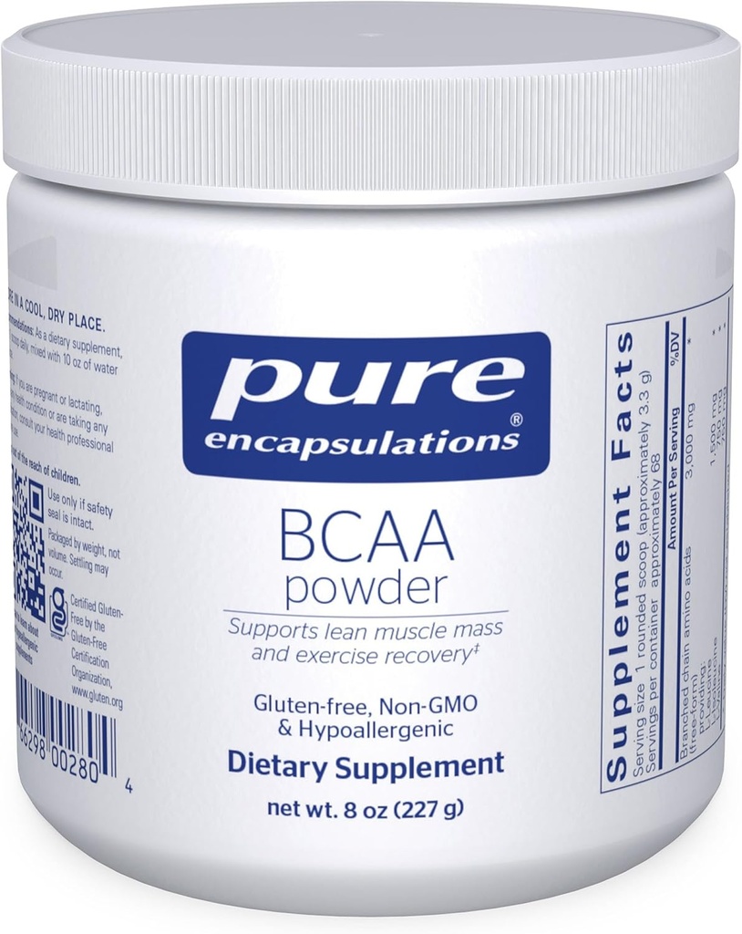 Pure Encapsulations BCAA Powder | Hypoallergenic Supplement to Support Muscle Function During Exercise | 8 Ounces 2