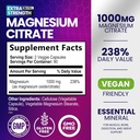 Magnesium Citrate Supplement Pills 1000mg - 3X Strength Magnesium Supplements for Bone, Muscle, Heart, Nature's Sleep Support for Men & Women, Vegan Mag Mineral, Non-GMO, Bottled in USA, 180 Capsules 3