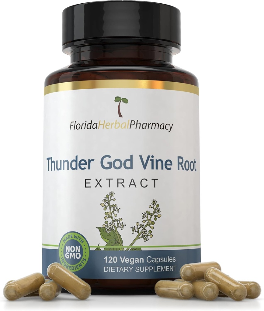 Florida Herbal Pharmacy, Thunder God Vine Root Extract Supplement Capsules 2