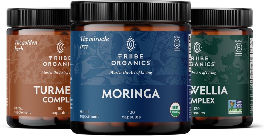 REVITALIZE Trio - Turmeric C3 Complex, Boswellia Complex, Organic Moringa - Immunity Support, Detox, Liver & Digestive Support 2