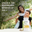 Jiva Botanicals Amla Capsules (Amalaki) - 60 Vegan Capsules - Amla Powder - Indian Gooseberry Supplement for Vitality 5